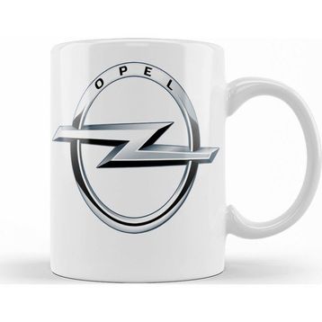 Baskı Dükkanı KB10488 Emblema Opel Logo Porselen Kupa Bardak