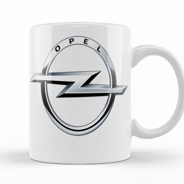 Baskı Dükkanı KB10488 Emblema Opel Logo Porselen Kupa Bardak
