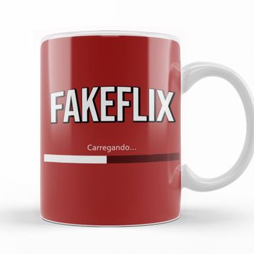 Baskı Dükkanı KB10543 Fakeflix Porselen Kupa Bardak