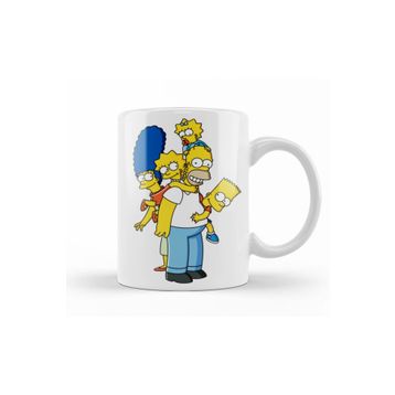 Baskı Dükkanı KB10545 Familia Simpsons Porselen Kupa Bardak