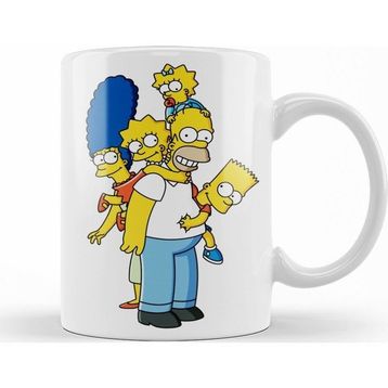 Baskı Dükkanı KB10545 Familia Simpsons Porselen Kupa Bardak