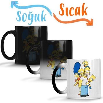 Baskı Dükkanı KB10545 Familia Simpsons Porselen Kupa Bardak