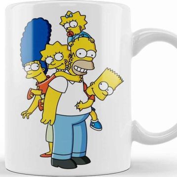 Baskı Dükkanı KB10545 Familia Simpsons Porselen Kupa Bardak