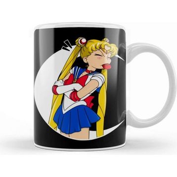 Baskı Dükkanı KB1058 Sailor Moon Luna Porselen Kupa Bardak