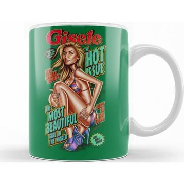 Baskı Dükkanı KB10652 Gisele Bundchen Most Beautiful Porselen Kupa Bardak