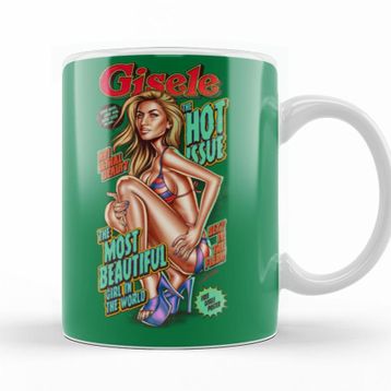 Baskı Dükkanı KB10652 Gisele Bundchen Most Beautiful Porselen Kupa Bardak