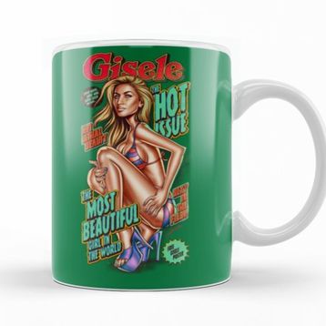 Baskı Dükkanı KB10652 Gisele Bundchen Most Beautiful Porselen Kupa Bardak