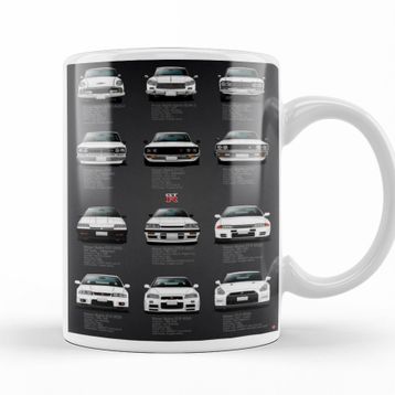 Baskı Dükkanı KB10819 History Nissan Gtr V2 Specs Porselen Kupa Bardak