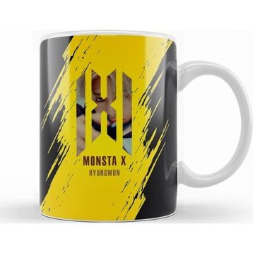 Baskı Dükkanı KB10844 Hyungwon Monsta X Porselen Kupa Bardak