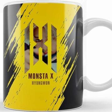 Baskı Dükkanı KB10844 Hyungwon Monsta X Porselen Kupa Bardak