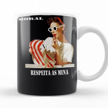 Baskı Dükkanı KB11282 Moral Respeita As Mina Porselen Kupa Bardak