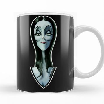 Baskı Dükkanı KB11283 Morticia The Ultimate Goth Wife Porselen Kupa Bardak