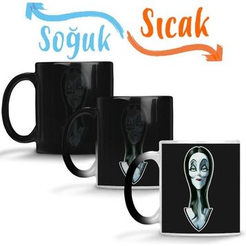 Baskı Dükkanı KB11283 Morticia The Ultimate Goth Wife Porselen Kupa Bardak
