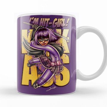 Baskı Dükkanı KB11293 Movie Kick Ass Im Hit Girl Porselen Kupa Bardak