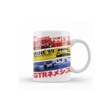 Baskı Dükkanı KB11419 Nissan Gtr History Porselen Kupa Bardak