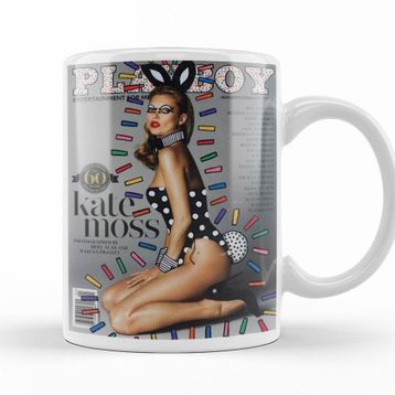 Baskı Dükkanı KB11532 Play Boy Kate Moss Porselen Kupa Bardak