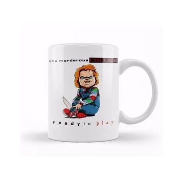 Baskı Dükkanı KB11588 Ready To Play Kids Chucky Porselen Kupa Bardak