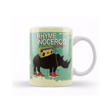 Baskı Dükkanı KB11614 Rhyme Noceros Porselen Kupa Bardak