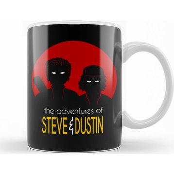Baskı Dükkanı KB11828 Stranger Things The Adventure Of Steve Dustin Porselen Kupa Bardak