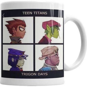Baskı Dükkanı KB11904 Teen Titans Porselen Kupa Bardak