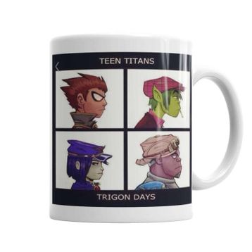 Baskı Dükkanı KB11904 Teen Titans Porselen Kupa Bardak