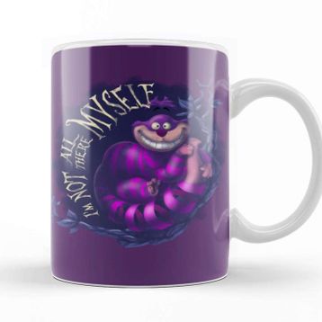 Baskı Dükkanı KB11943 The Cheshire Cat Alices Adventures In Wonderland Kedi Porselen Kupa Bardak
