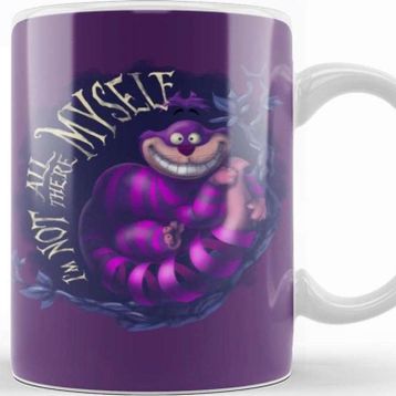 Baskı Dükkanı KB11943 The Cheshire Cat Alices Adventures In Wonderland Kedi Porselen Kupa Bardak