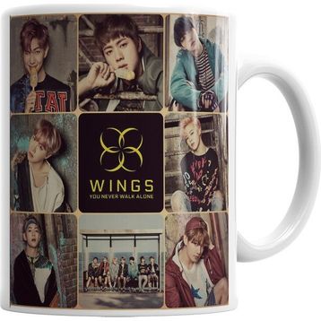 Baskı Dükkanı KB120 Bts You Never Walk Alone Porselen Kupa Bardak