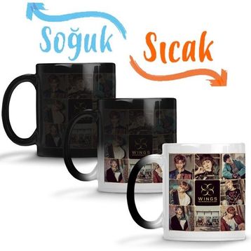 Baskı Dükkanı KB120 Bts You Never Walk Alone Porselen Kupa Bardak