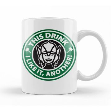 Baskı Dükkanı KB12032 Thor This Drink I Like It Another Porselen Kupa Bardak