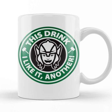 Baskı Dükkanı KB12032 Thor This Drink I Like It Another Porselen Kupa Bardak