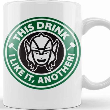 Baskı Dükkanı KB12032 Thor This Drink I Like It Another Porselen Kupa Bardak