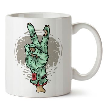 Baskı Dükkanı KB12269 Zombies Vs Unicorns Zombie Unicorn Porselen Kupa Bardak
