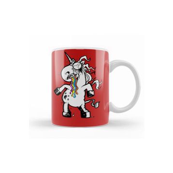 Baskı Dükkanı KB12269 Zombies Vs Unicorns Zombie Unicorn Porselen Kupa Bardak
