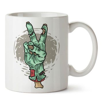 Baskı Dükkanı KB12269 Zombies Vs Unicorns Zombie Unicorn Porselen Kupa Bardak