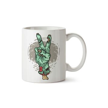 Baskı Dükkanı KB12269 Zombies Vs Unicorns Zombie Unicorn Porselen Kupa Bardak
