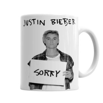 Baskı Dükkanı KB1228 Justin Bieber Porselen Kupa Bardak