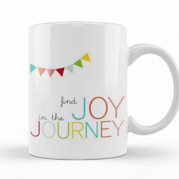 Baskı Dükkanı KB12428 Find Joy In The Journey Bike Porselen Kupa Bardak