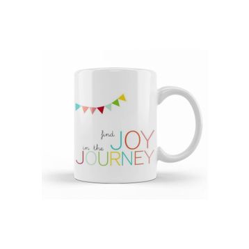 Baskı Dükkanı KB12429 Find Joy In The Journey Porselen Kupa Bardak