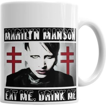 Baskı Dükkanı KB1255 Marilyn Manson Porselen Kupa Bardak