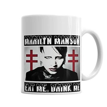 Baskı Dükkanı KB1255 Marilyn Manson Porselen Kupa Bardak