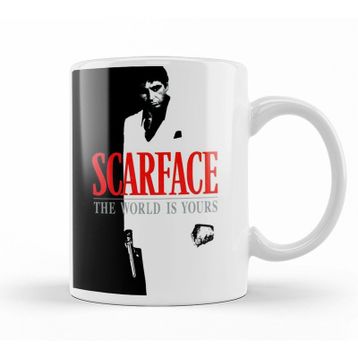 Baskı Dükkanı KB12612 Scarface The World Is Yours Porselen Kupa Bardak