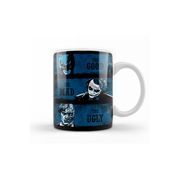 Baskı Dükkanı KB12722 The Good The Mad The Ugly Batman Ve Joker Porselen Kupa Bardak