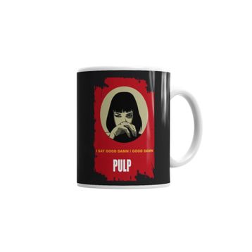 Baskı Dükkanı KB1460 Pulp Fiction Gooddamn Mia Wallace Porselen Kupa Bardak