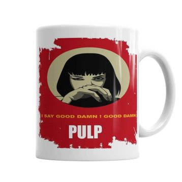 Baskı Dükkanı KB1460 Pulp Fiction Gooddamn Mia Wallace Porselen Kupa Bardak