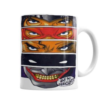 Baskı Dükkanı KB19 Batman Joker Wonder Woman Porselen Kupa Bardak