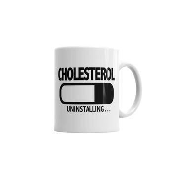 Baskı Dükkanı KB2107 Cholesterol Uninstalling Porselen Kupa Bardak
