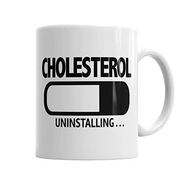 Baskı Dükkanı KB2107 Cholesterol Uninstalling Porselen Kupa Bardak