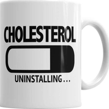 Baskı Dükkanı KB2107 Cholesterol Uninstalling Porselen Kupa Bardak