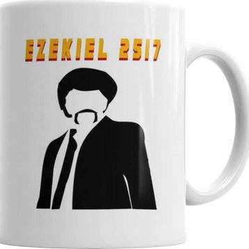Baskı Dükkanı KB2214 Ezekiel 2517 Porselen Kupa Bardak
